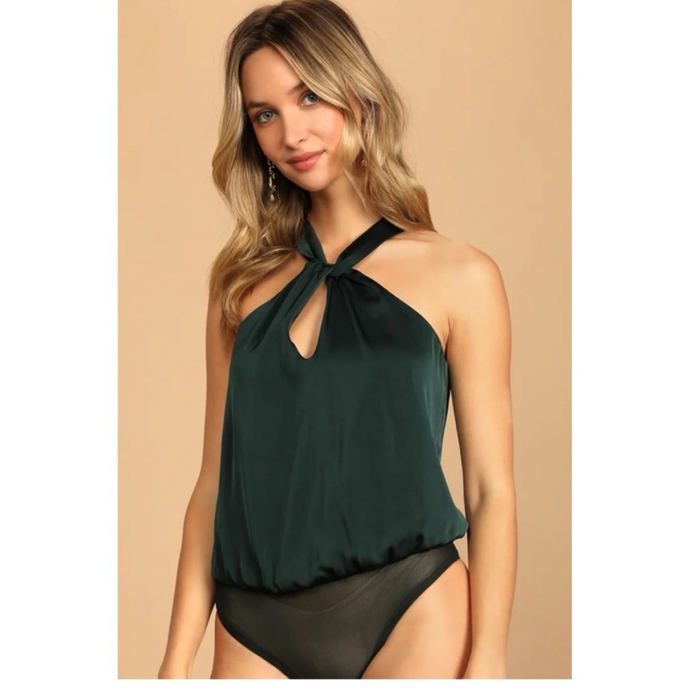 Lulus Emerald green bodysuit